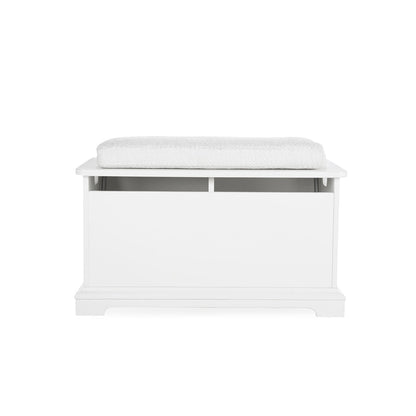 CuddleCo Storage Box & Cushion - White