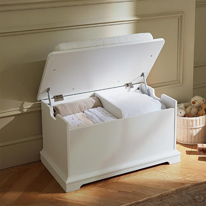 CuddleCo Storage Box & Cushion - White