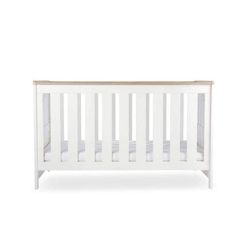 CuddleCo Burford Cot Bed - White/Oak