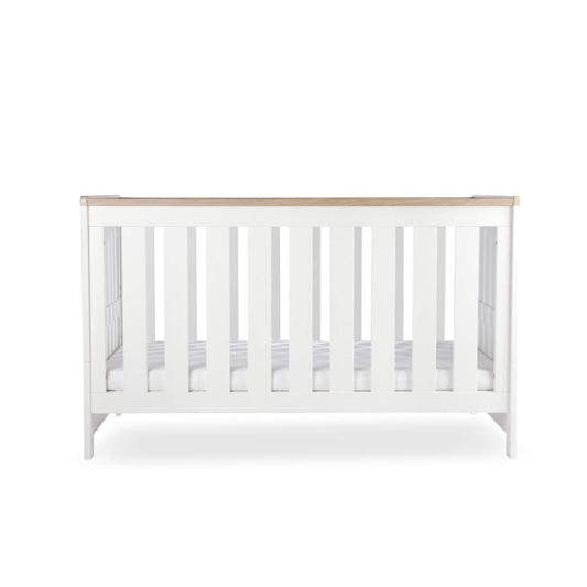 CuddleCo Burford Cot Bed - White/Oak