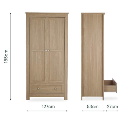 CuddleCo Burford Wardrobe - Oak