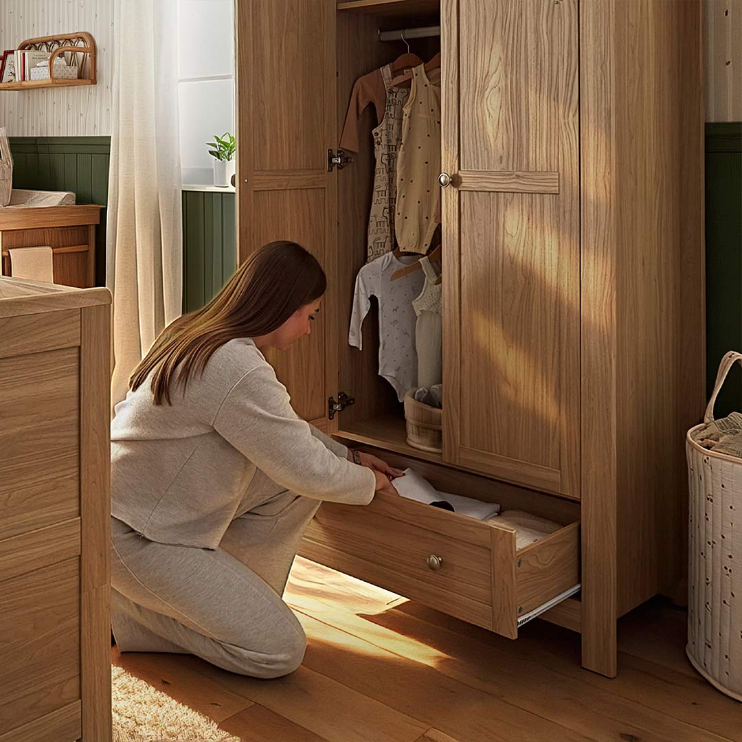 CuddleCo Burford Wardrobe - Oak