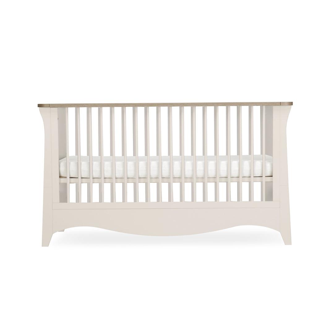 CuddleCo Clara 3 Piece Set Drawer Dresser Cot Bed + Wardrobe - Cashmere
