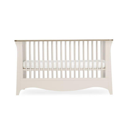 CuddleCo Clara 3 Piece Set Drawer Dresser Cot Bed + Wardrobe - Cashmere