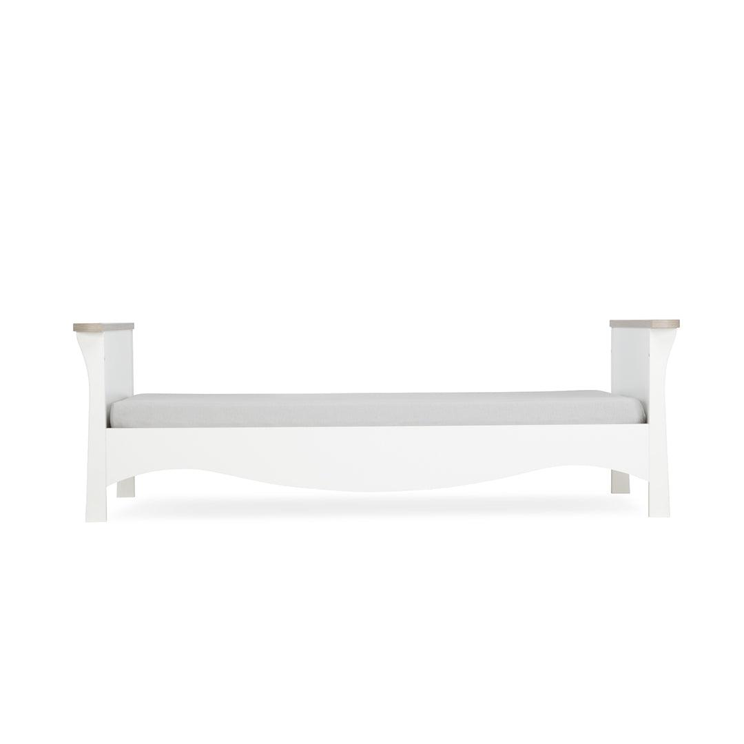 CuddleCo Clara 3 Piece Set 3-Drawer Dresser Cot Bed + Wardrobe - White/Ash