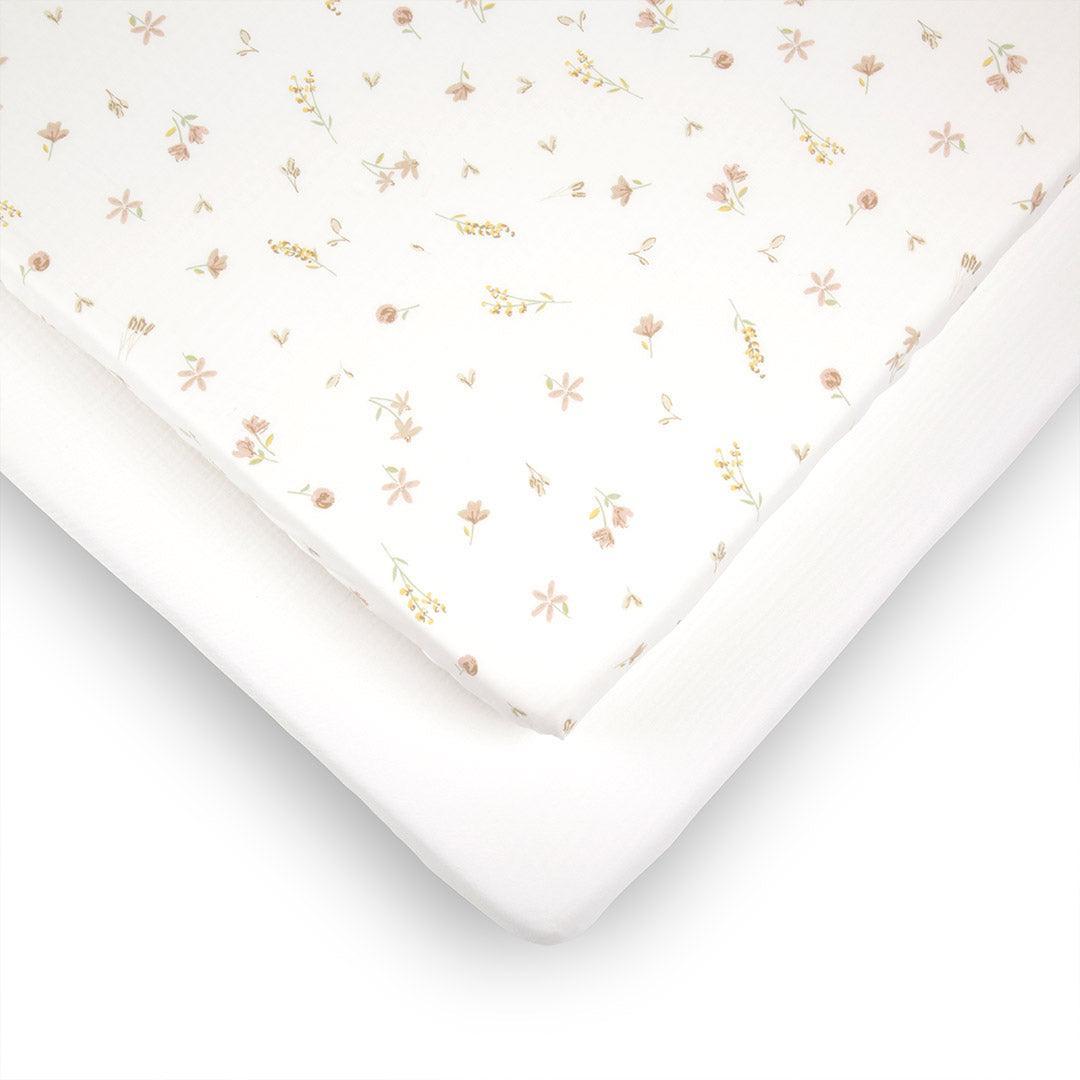 CuddleCo Cot Bed Sheets 2pk - Cashmere Meadow