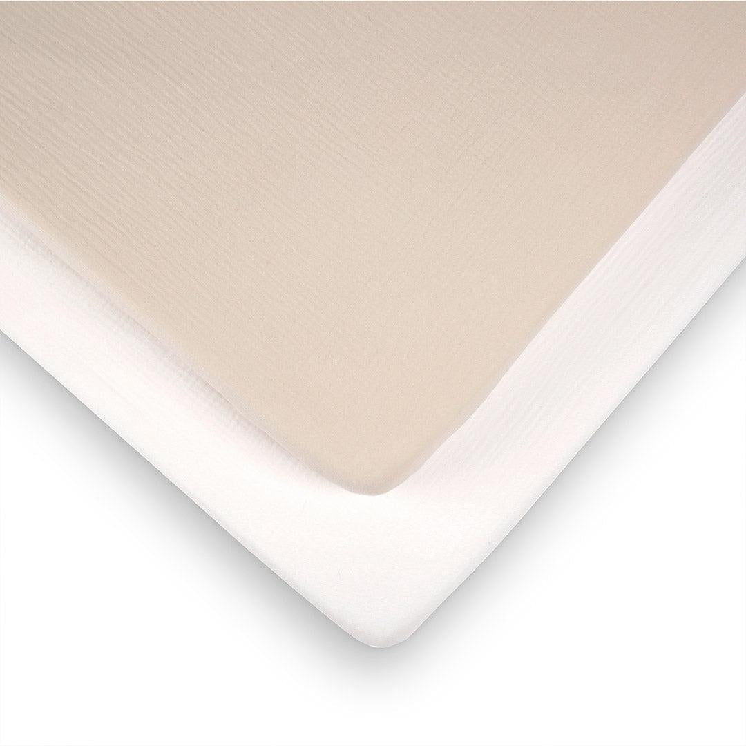CuddleCo Cot Bed Sheets 2pk - Cashmere Waffle