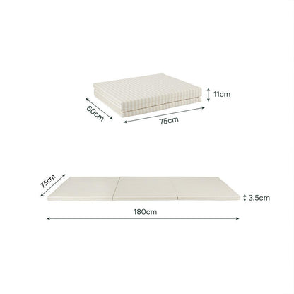 CuddleCo Tumble Play Mat 180 x 75cm - Cookie Stripe