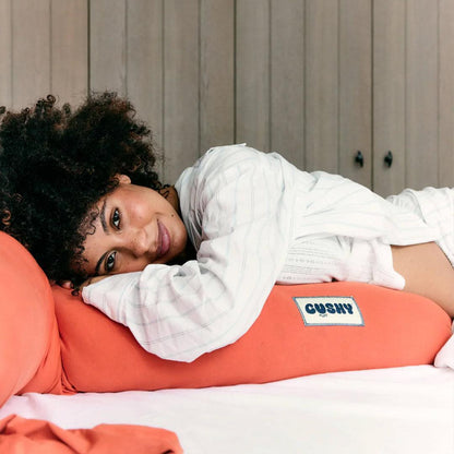 Cushy Puff Pregnancy Pillow Cover - Terracotta Red