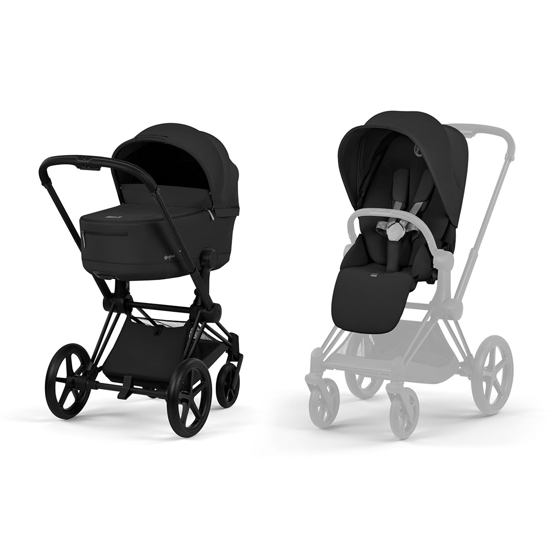 CYBEX PRIAM Pushchair & Fold Cot - Comfort - Sepia Black/Black