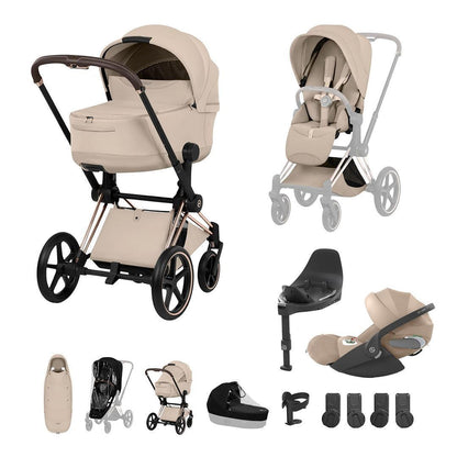CYBEX PRIAM Fold Cot Ultimate Travel System Bundle - Style