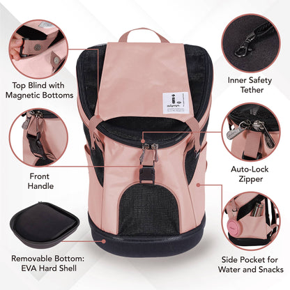 Ibiyaya - Ultralight Pro Pet Backpack Carrier Airline-Approved InCabin