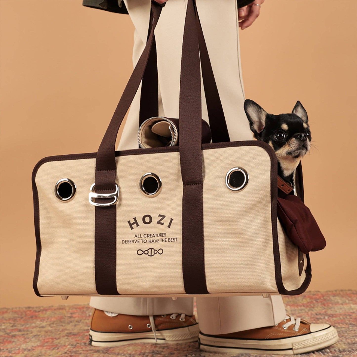 Hozi - Hozi Canvas Carrier - Beige