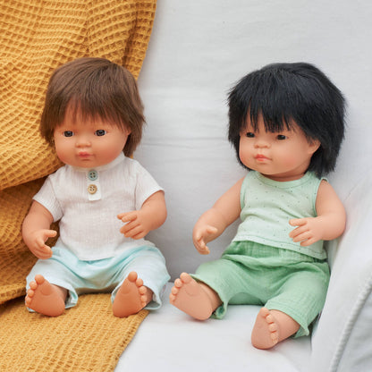 Baby Doll Brunette Boy 15" inch