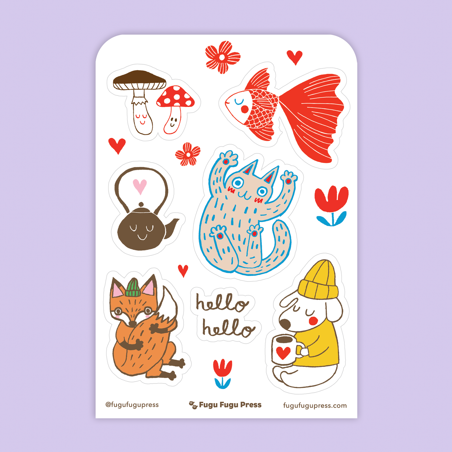 Card & Sticker Sheet Set - Farm Animals Bday