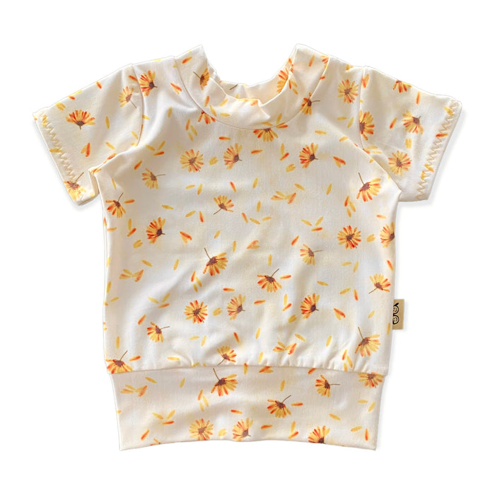 Daisy Blossom on Cream Summer Lounge Top