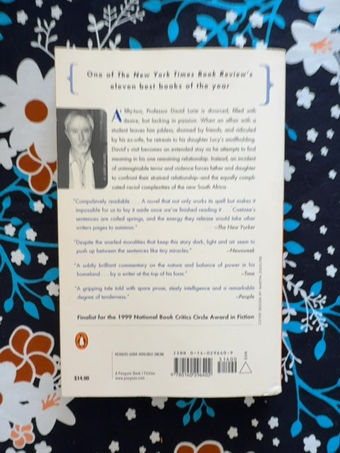 Disgrace back cover