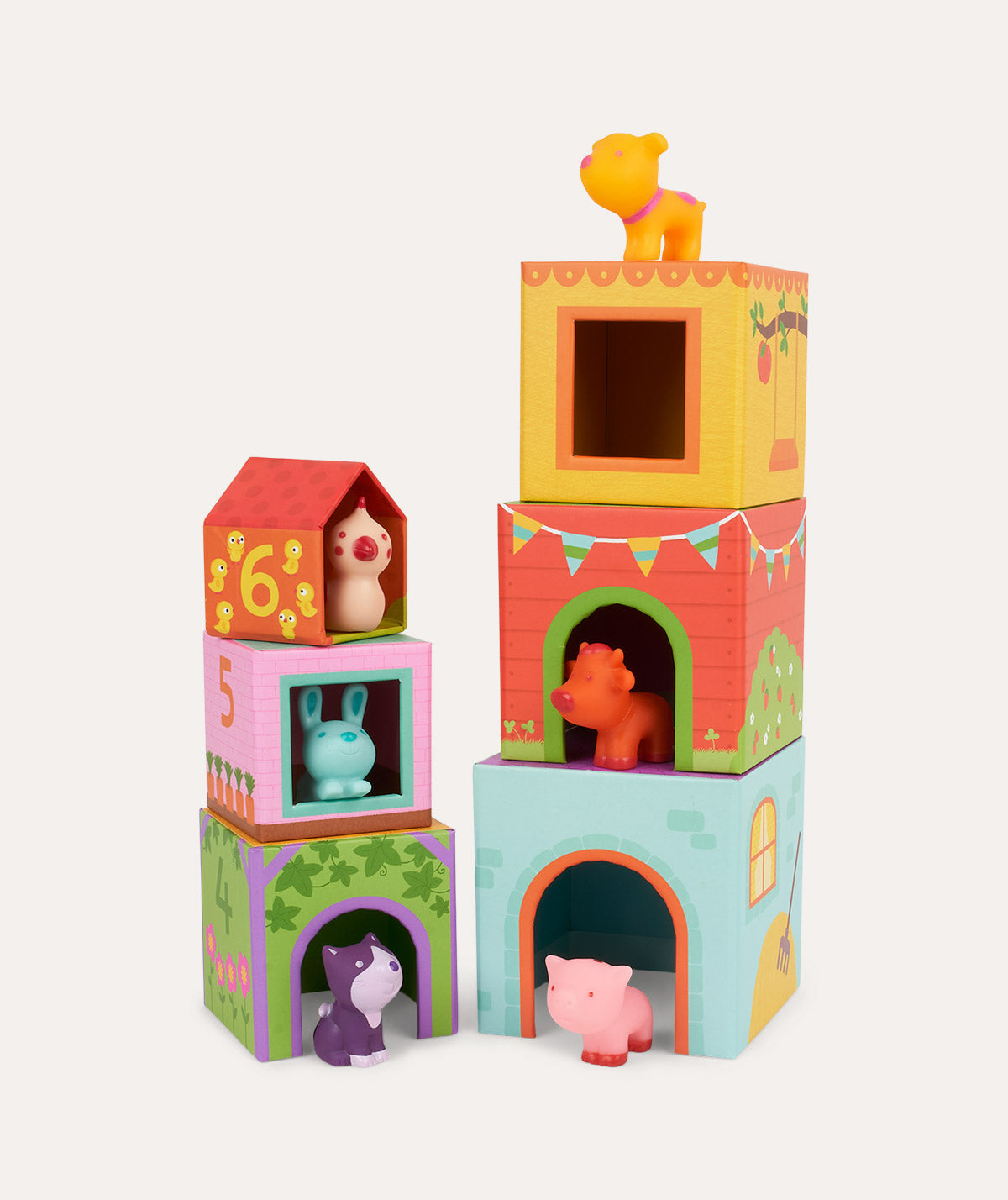 Djeco Farm Animals Stacking Blocks