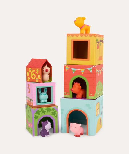 Djeco Farm Animals Stacking Blocks
