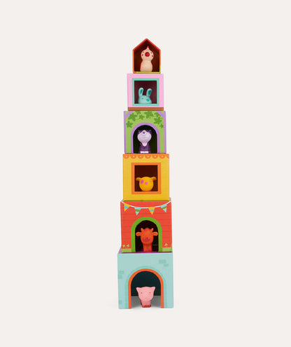Djeco Farm Animals Stacking Blocks