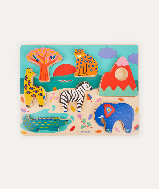 Djeco Savana Story Puzzle Play Set