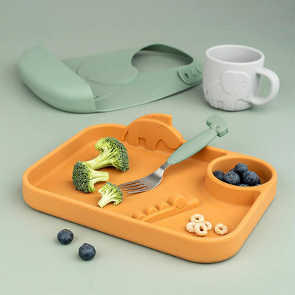 Done by Deer Easy-Grip Cutlery Set - Green - Deer Friends