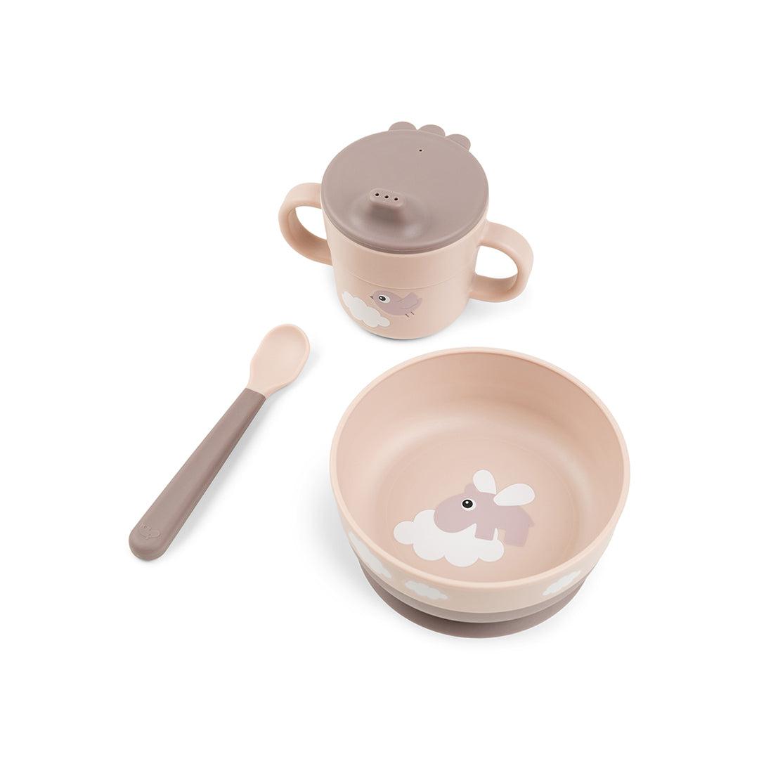 Done by Deer Foodie First Meal Set  - Powder - Happy Clouds