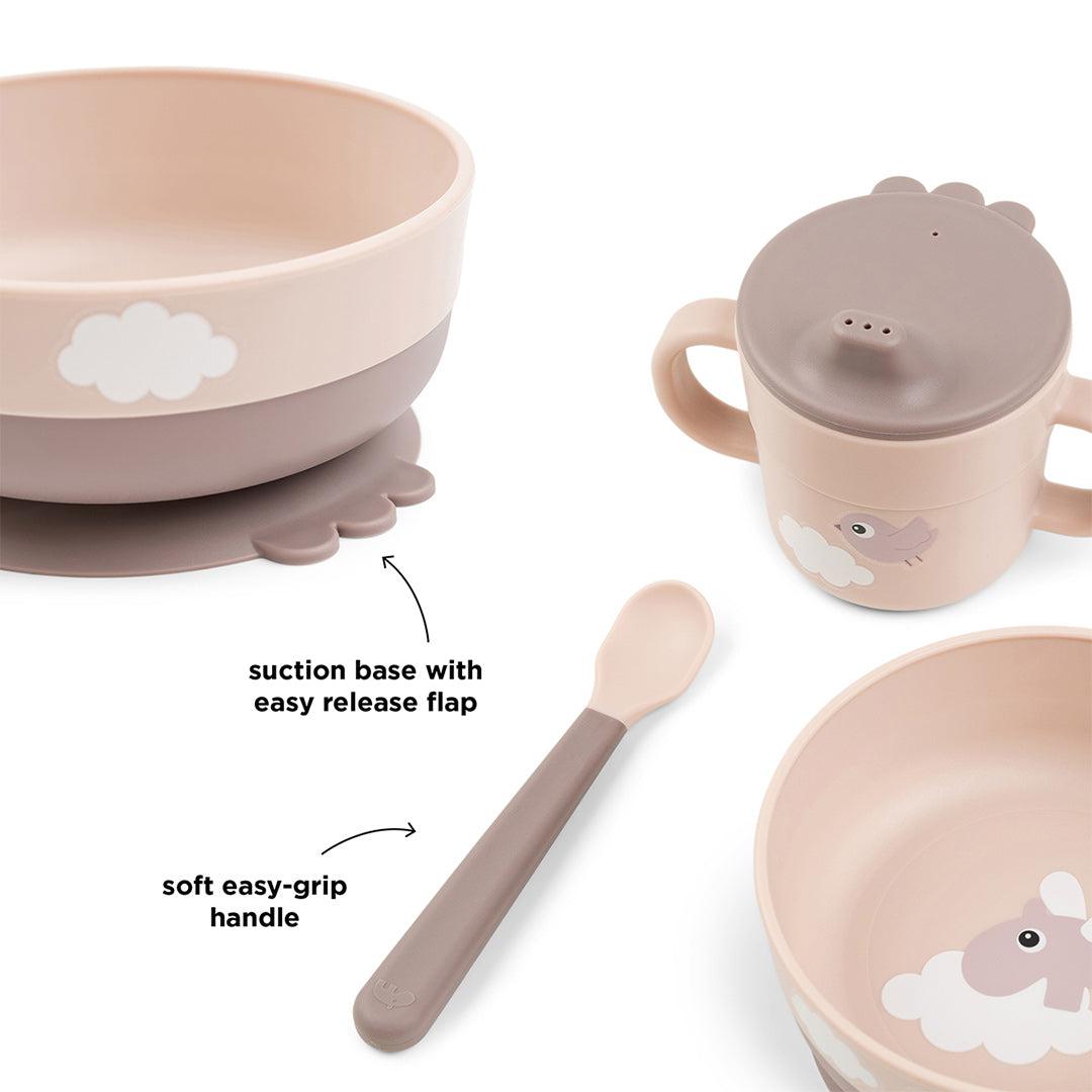 Done by Deer Foodie First Meal Set  - Powder - Happy Clouds