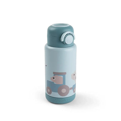 Done by Deer Insulated Bottle - Tiny Farm Blue