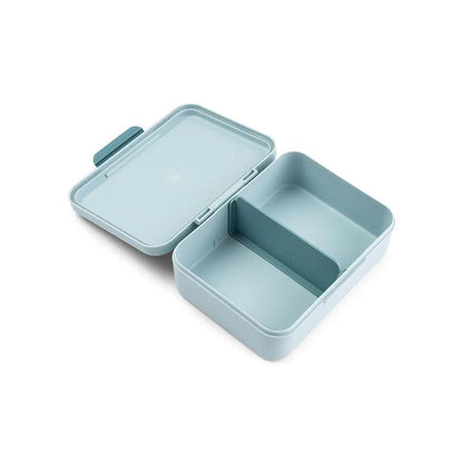 Done by Deer Lunch box w/divider - Tiny Farm Blue
