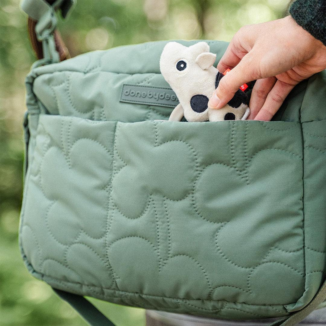 Done by Deer Quilted Stroller Bag - Green