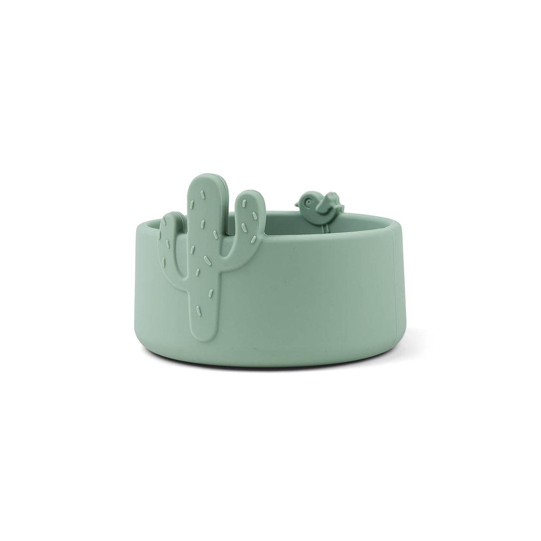 Done by Deer Silicone Bowl Set 2 Pieces - Sand/Green - Lalee