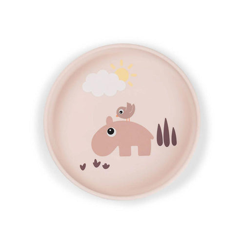 Done by Deer Silicone Stick & Stay Plate - Playground Powder