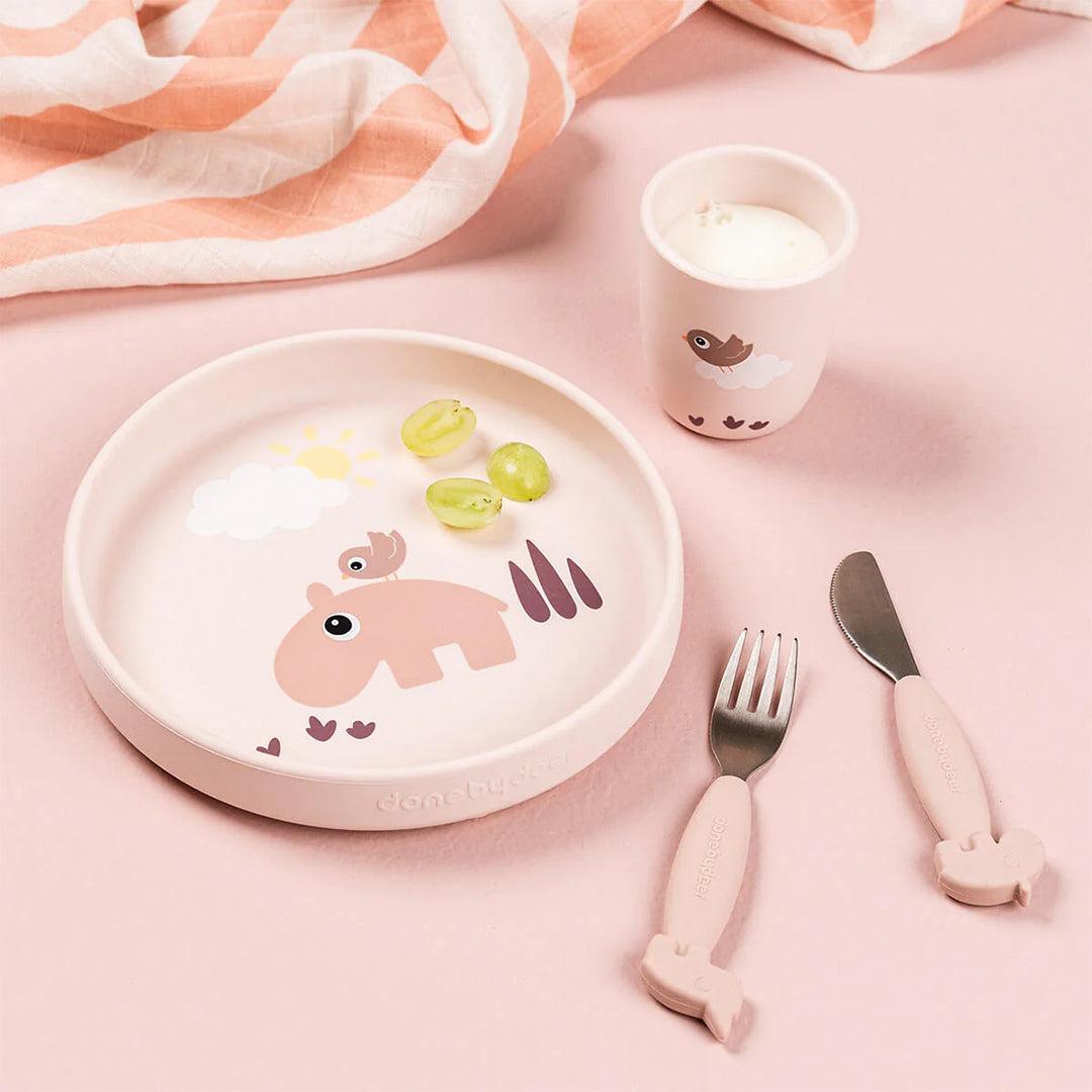 Done by Deer Silicone Stick & Stay Plate - Playground Powder