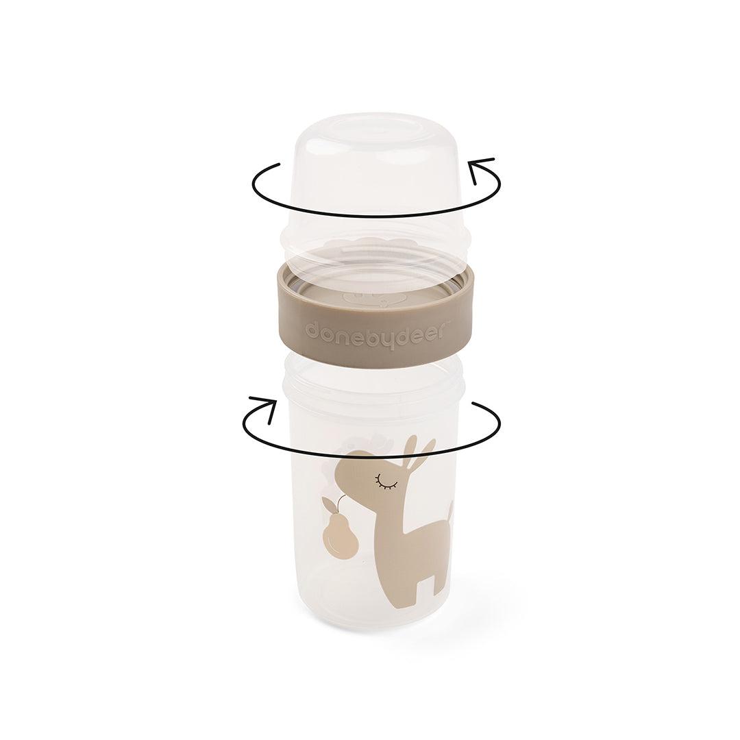 Done by Deer To Go 2-Way Snack Container - Sand - Lalee