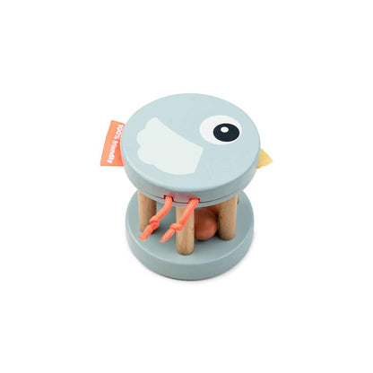 Done by Deer Wooden Rattle - Blue - Birdee