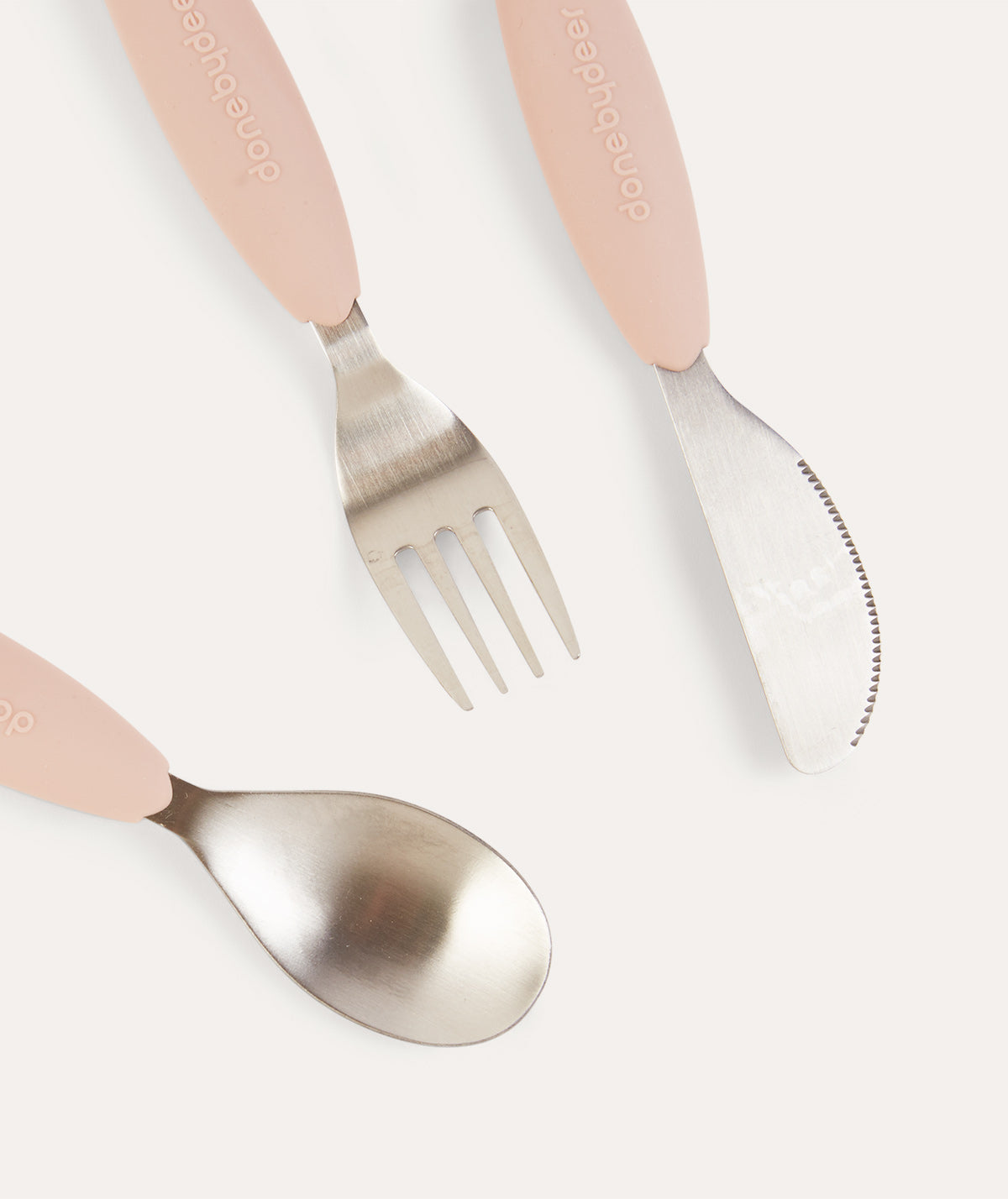 Done By Deer Easygrip Cutlery Set - Deer Friends Powder