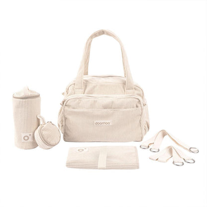 Doomoo Changing Bag - Fluffy Corduroy Beige