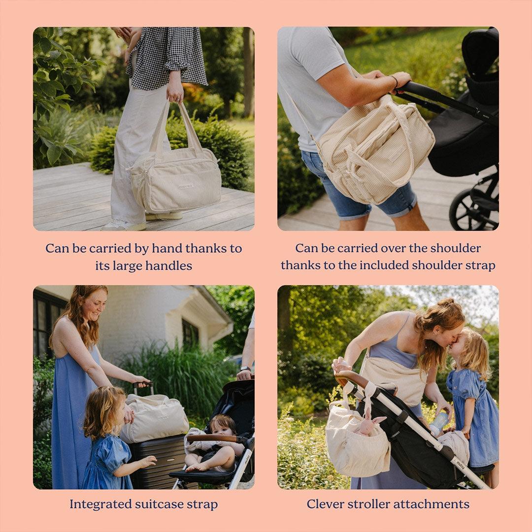 Doomoo Changing Bag - Fluffy Corduroy Beige