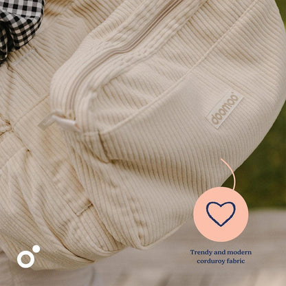 Doomoo Changing Bag - Fluffy Corduroy Beige