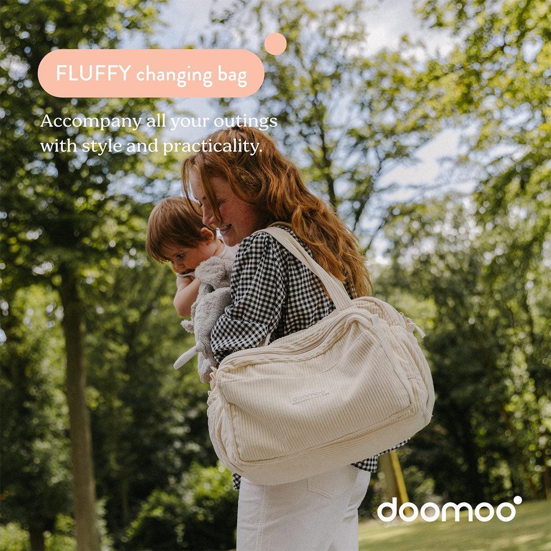 Doomoo Changing Bag - Fluffy Corduroy Beige