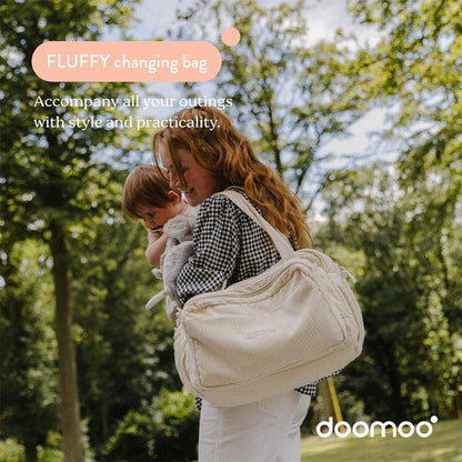 Doomoo Changing Bag - Fluffy Corduroy Beige