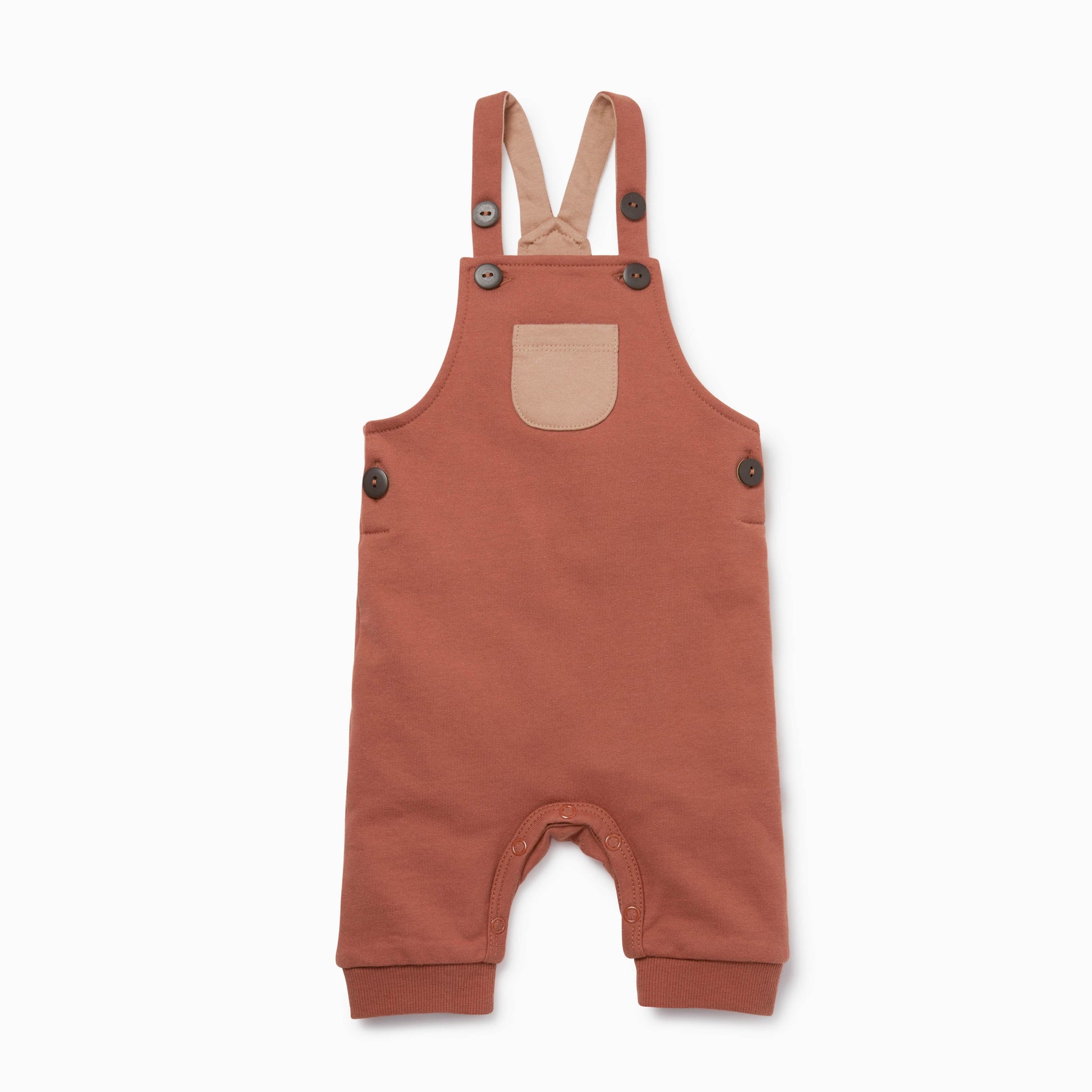 Caramel & Terracotta Dungarees and T-Shirt Set