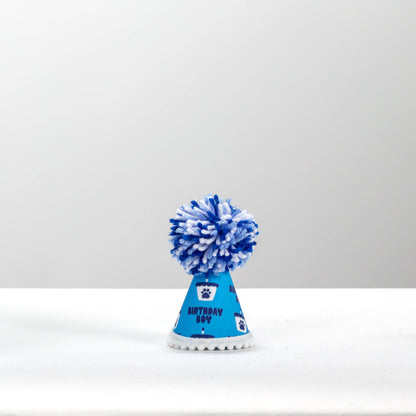 Pup Party Hats - Birthday Blue Boy  Ink Party Hat