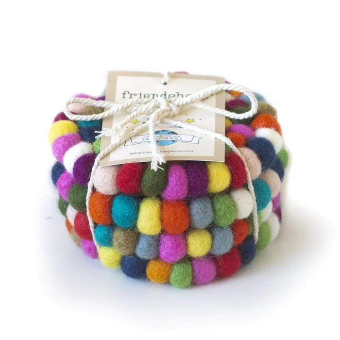 Eco Coasters-Set of 4- Assorted Colors