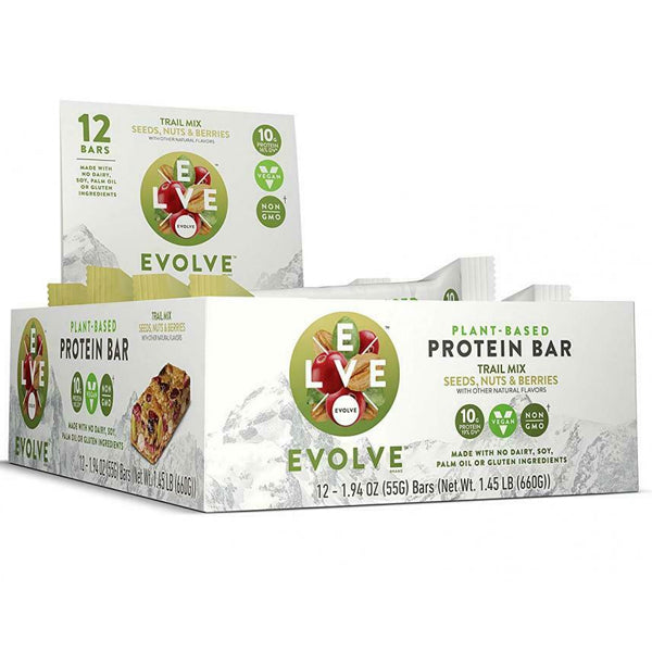 Evolve Plant-Based Protein Bars 12pk.