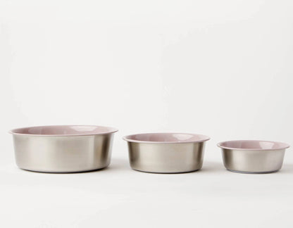 Jax & Bones Bone Slow Feeder Bowl Pink Large