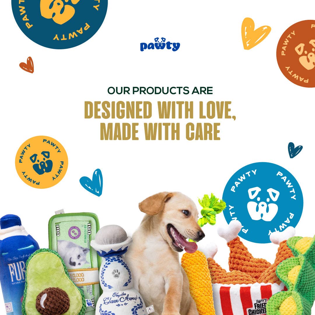 PAWTY Dog Toys - Champagne