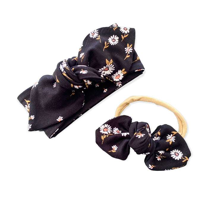 Field of Daises on Black Headbands