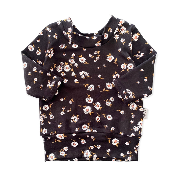 Field of Daises on Black Lounge Top